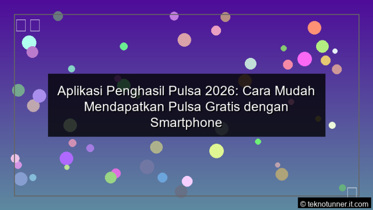 Aplikasi Penghasil Pulsa 2026 Cara Mudah Mendapatkan Pulsa Gratis dengan Smartphone